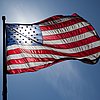 Wehende USA-Flagge